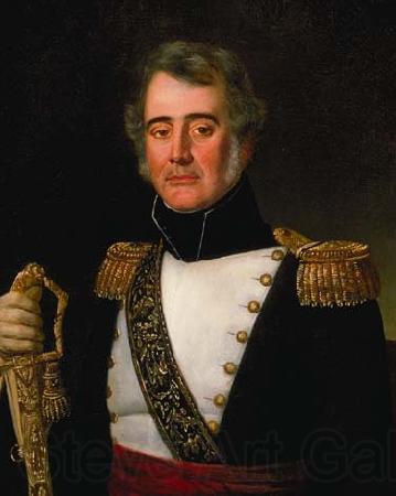 Jean joseph Taillasson A portrait of Brigadier General Jean Baptiste Plauche by Jean Joseph Vaudechamp Norge oil painting art